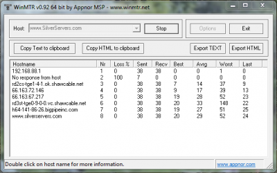 Free Network Diagnostics - How to use WinMTR