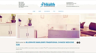 Kamloops Website Design for BlueWhite Health Launched