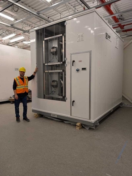 Mickael with new cooling unit